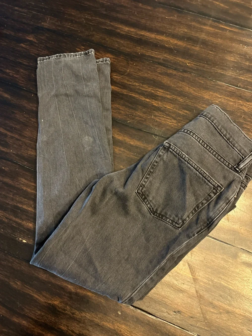 Gap Distressed Black Jeans - Size 14 easy taper slim